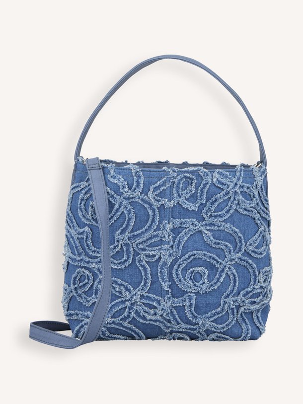 Ontdek de Flowa denim schouder-/handtas van Becksondergaard in de kleur Blauw bij Orangebag. Op werkdagen voor 21:45 besteld, morgen in huis.