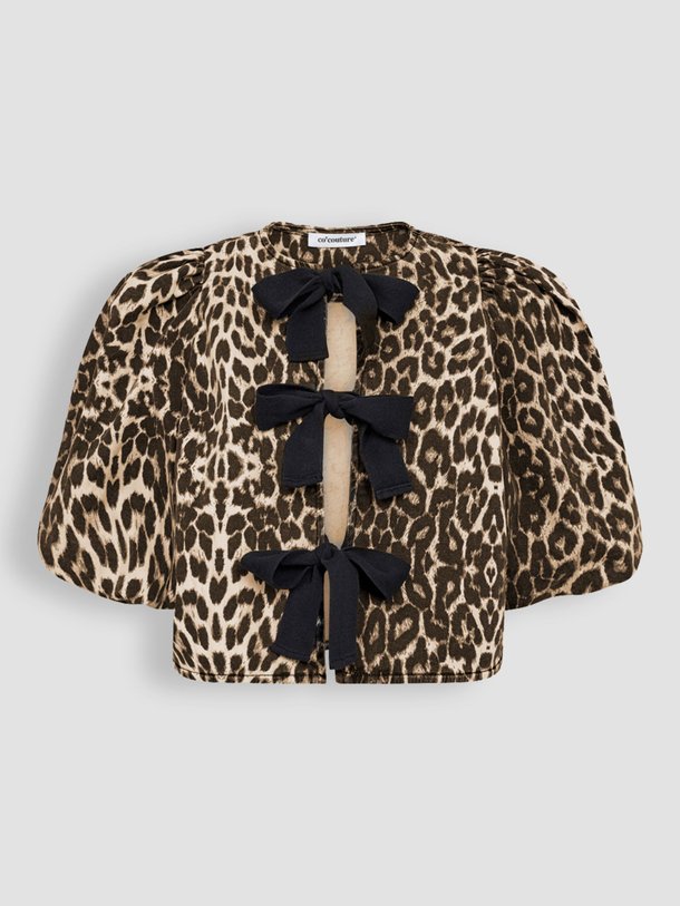 Ontdek de Leo Bow katoenmix reversible leopard top van Co'Couture in de kleur camel bij Orangebag. Op werkdagen voor 21:45 besteld, morgen in huis.