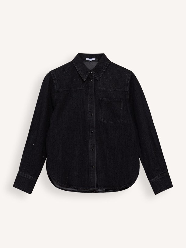 Ontdek de Lamber denim jasje met steentjes van Suncoo in de kleur zwart bij Orangebag. Op werkdagen voor 21:45 besteld, morgen in huis.