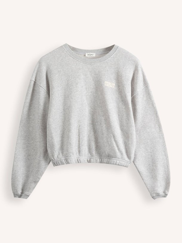 Ontdek de Kodytown katoenen gemêleerde sweater van American Vintage in de kleur grijs bij Orangebag. Op werkdagen voor 21:45 besteld, morgen in huis.