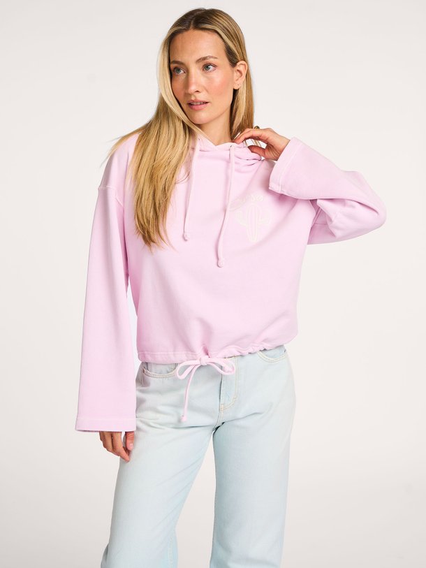 Ontdek de Organic cotton hoodie met borduursel van Closed in de kleur lichtroze bij Orangebag. Op werkdagen voor 21:45 besteld, morgen in huis.