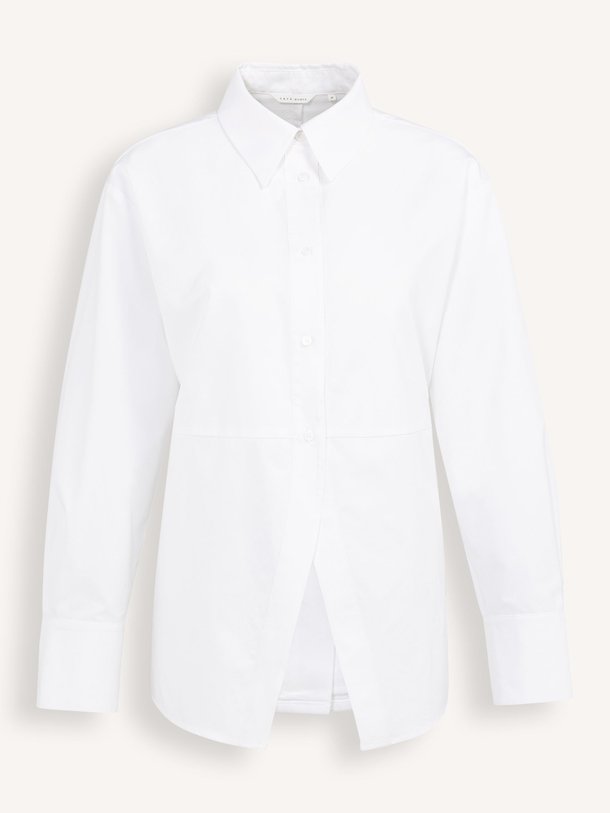 Ontdek de Lyocell/katoenmix poplin blouse van Yaya in de kleur Wit bij Orangebag. Op werkdagen voor 21:45 besteld, morgen in huis.
