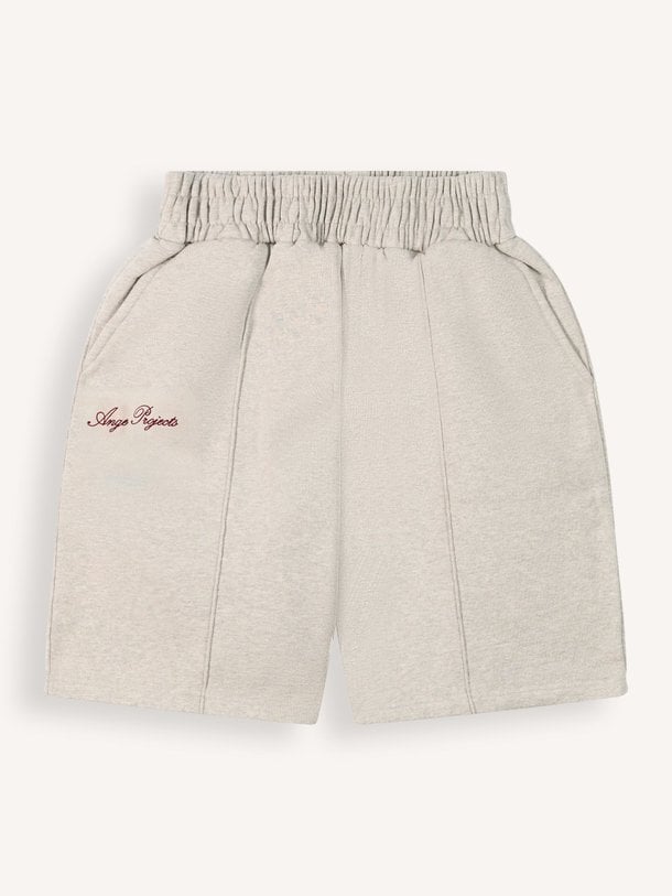 Ontdek de Katoenen gemêleerde short van Ange Projects in de kleur Zand bij Orangebag. Op werkdagen voor 21:45 besteld, morgen in huis.