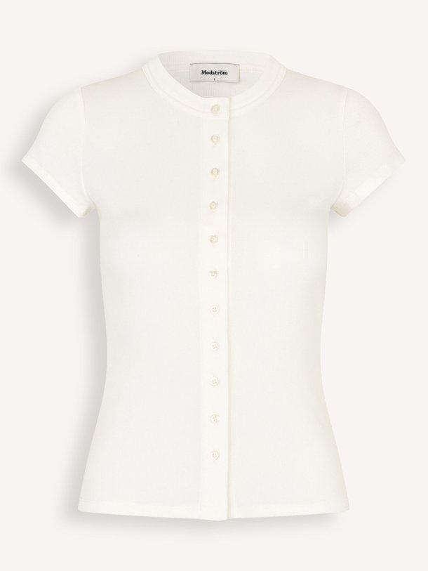 Ontdek de Vilson organic cottonmix rib vest van Modstrom in de kleur Off-white bij Orangebag. Op werkdagen voor 21:45 besteld, morgen in huis.