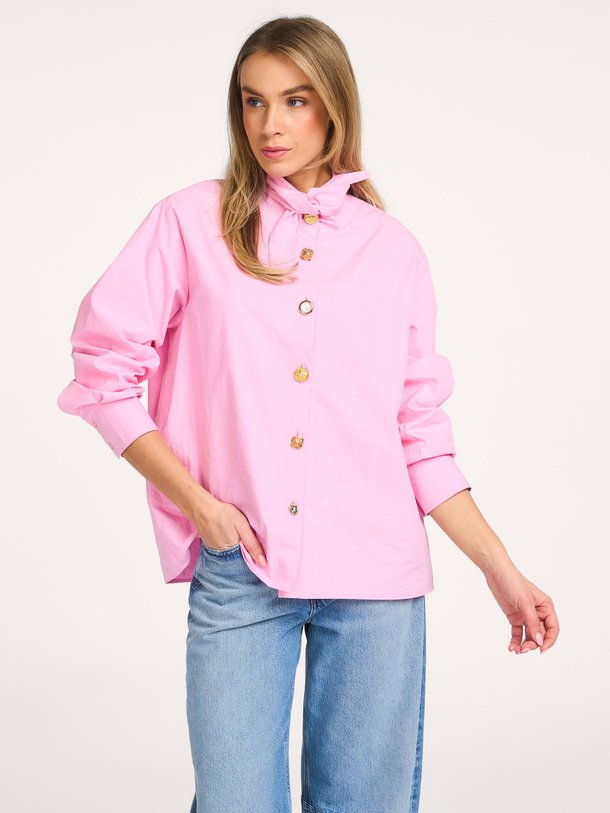 Ontdek de Jomato katoenen blouse van Essentiel Antwerp in de kleur Roze bij Orangebag. Op werkdagen voor 21:45 besteld, morgen in huis.