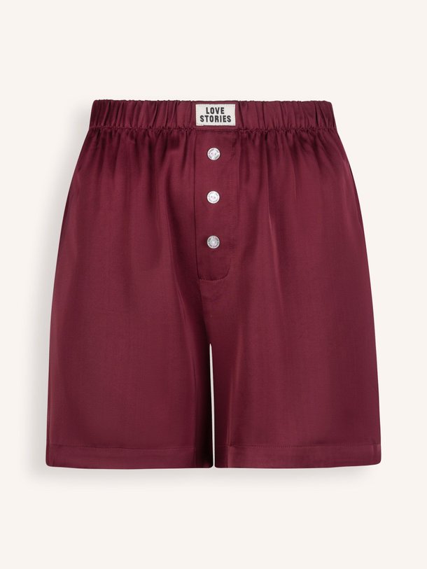 Ontdek de James viscose short van Love Stories in de kleur bordeauxrood bij Orangebag. Op werkdagen voor 21:45 besteld, morgen in huis.