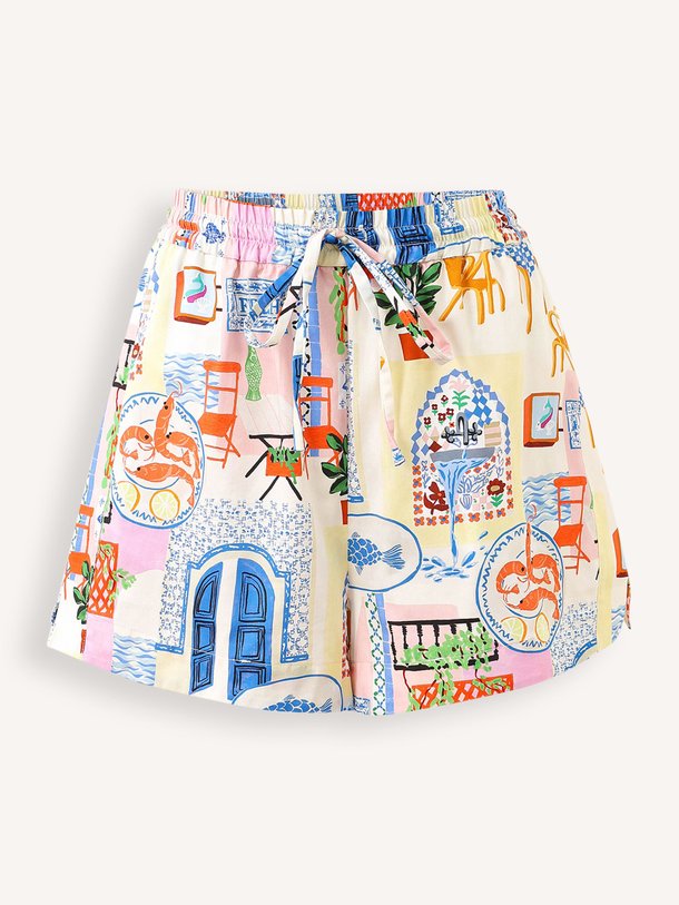 Ontdek de Lapis katoen/lyocellmix short met print van Frnch in de kleur Roze bij Orangebag. Op werkdagen voor 21:45 besteld, morgen in huis.