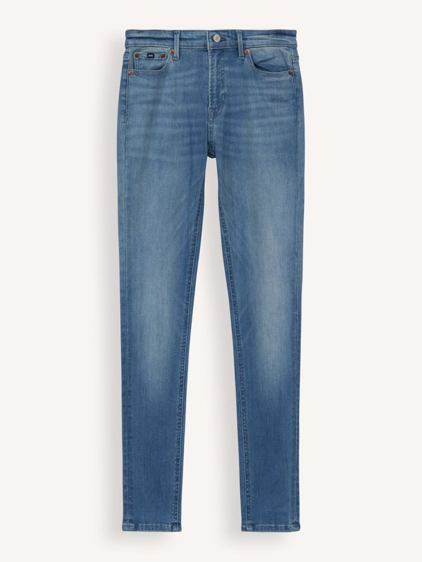Denham Azumi - High Waist Skinny Fit Stretch Jeans - Blauw Ontdek de Azumi high waist skinny fit stretch jeans van Denham in de kleur blauw bij Orangebag. Op werkdagen voor 21:45 besteld, morgen in huis.
