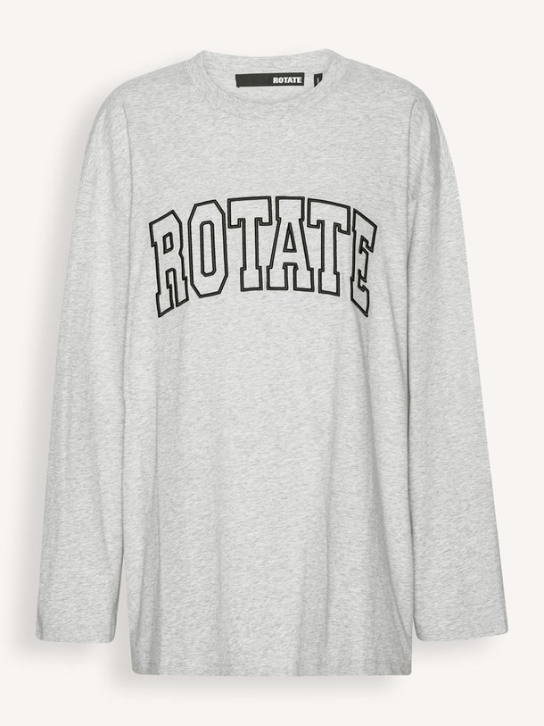Ontdek de Tinnea organic cotton gemêleerde longsleeve van Rotate Birger Christensen in de kleur Lichtgrijs bij Orangebag. Op werkdagen voor 21:45 besteld, morgen in huis.