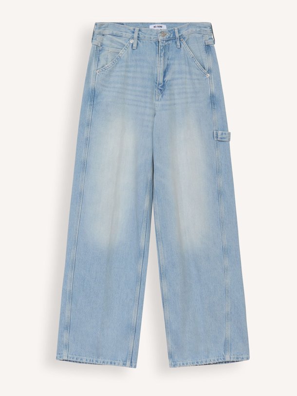 Re/Done Mid Waist Wide Leg Non-Stretch Jeans - Lichtblauw Ontdek de Mid waist wide leg non-stretch jeans van Re/Done in de kleur lichtblauw bij Orangebag. Op werkdagen voor 21:45 besteld, morgen in huis.