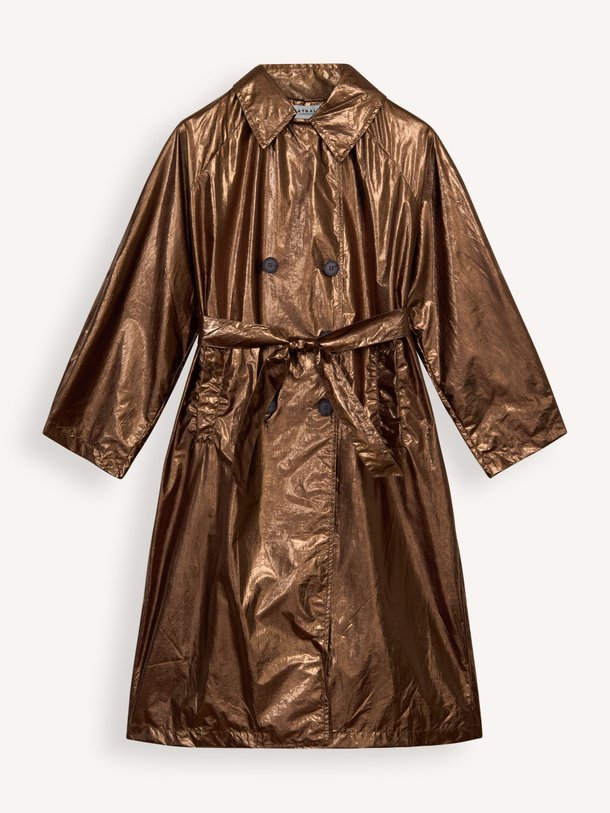 Ontdek de Ferdi geweven metallic trenchcoat van Nathalie Vleeschouwer in de kleur koper bij Orangebag. Op werkdagen voor 21:45 besteld, morgen in huis.