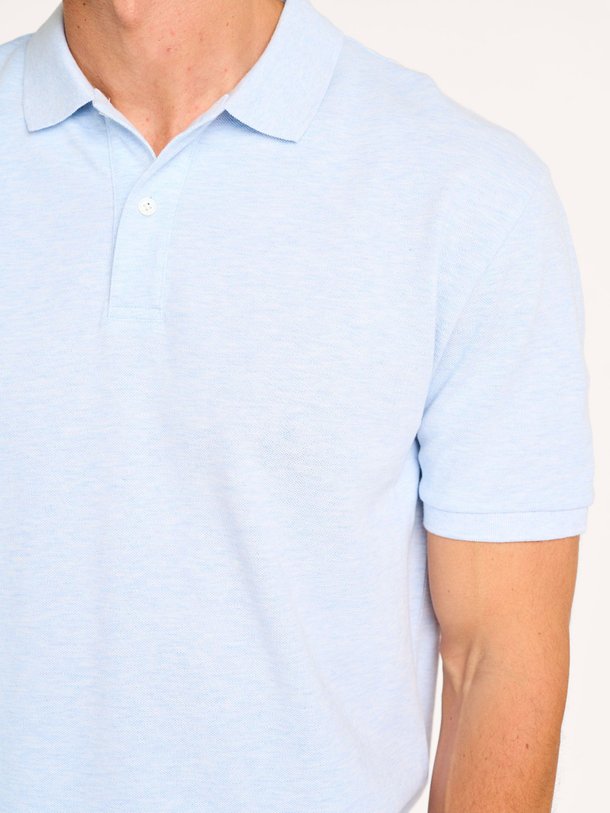 Ontdek de Organic cotton piqué gemêleerde polo van Profuomo in de kleur lichtblauw bij Orangebag. Op werkdagen voor 21:45 besteld, morgen in huis.