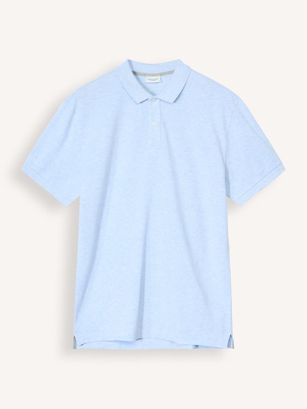 Ontdek de Organic cotton piqué gemêleerde polo van Profuomo in de kleur lichtblauw bij Orangebag. Op werkdagen voor 21:45 besteld, morgen in huis.