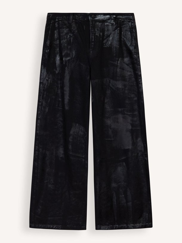 Ontdek de Tusa high waist wide leg coated jeans van My Essential Wardrobe in de kleur zwart bij Orangebag. Op werkdagen voor 21:45 besteld, morgen in huis.