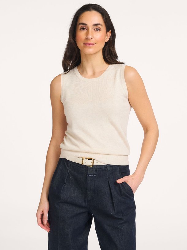 Ontdek de Katoen/viscosemix gemêleerde top van Repeat in de kleur Zand bij Orangebag. Op werkdagen voor 21:45 besteld, morgen in huis.