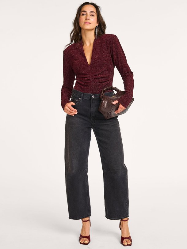 Ontdek de Healey jersey body met lurex van Dante 6 in de kleur Bordeauxrood bij Orangebag. Op werkdagen voor 21:45 besteld, morgen in huis.