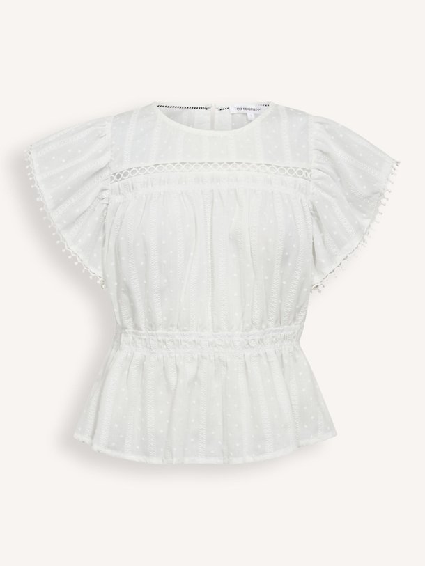 Ontdek de Maddie katoenen top van Co'Couture in de kleur wit bij Orangebag. Op werkdagen voor 21:45 besteld, morgen in huis.