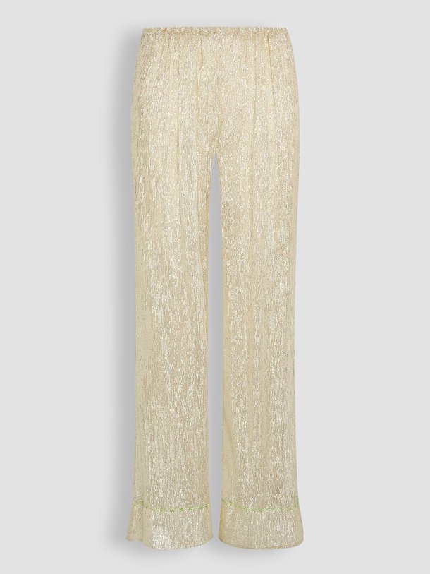 Ontdek de Zijdemix broek met lurex van forte_forte in de kleur champagne bij Orangebag. Op werkdagen voor 21:45 besteld, morgen in huis.