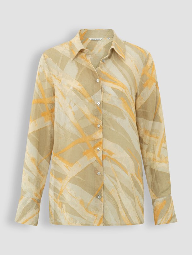 Ontdek de Viscose/linnenmix blouse met print van Yaya in de kleur lichtgroen bij Orangebag. Op werkdagen voor 21:45 besteld, morgen in huis.