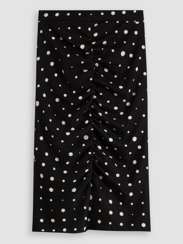 Ontdek de Simma geweven geplooide kokerrok met print van Mads Norgaard in de kleur zwart bij Orangebag. Op werkdagen voor 21:45 besteld, morgen in huis.