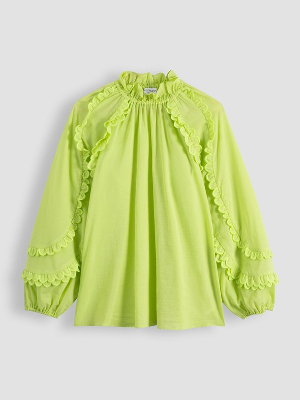 Ontdek de Elisa katoen/lyocellmix top van Hofmann Copenhagen in de kleur groen bij Orangebag. Op werkdagen voor 21:45 besteld, morgen in huis.
