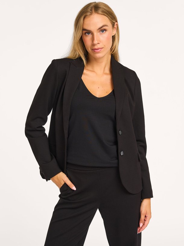 Ontdek de Bari viscosemix stretch blazer van Summum in de kleur zwart bij Orangebag. Op werkdagen voor 21:45 besteld, morgen in huis.