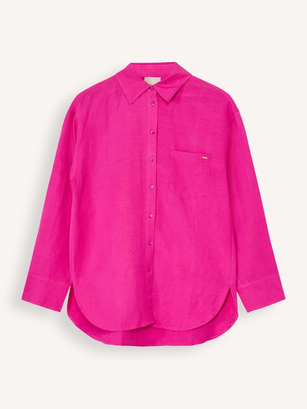Ontdek de Dana linnen/rayonmix blouse van The Lola Club in de kleur roze bij Orangebag. Op werkdagen voor 21:45 besteld, morgen in huis.