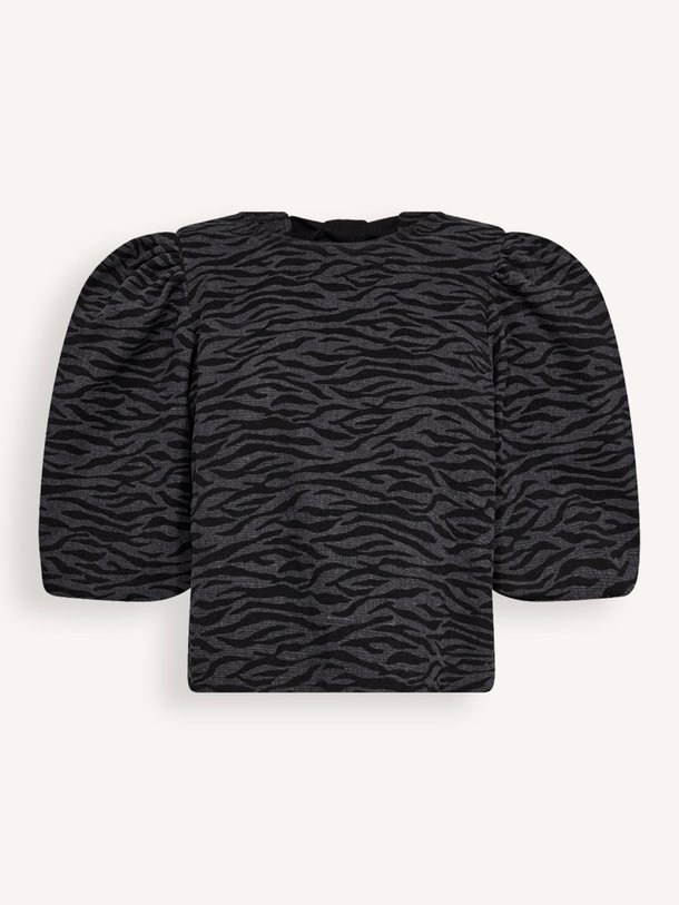 Ontdek de Zebra katoenmix reversible top met print van Co'Couture in de kleur zwart bij Orangebag. Op werkdagen voor 21:45 besteld, morgen in huis.