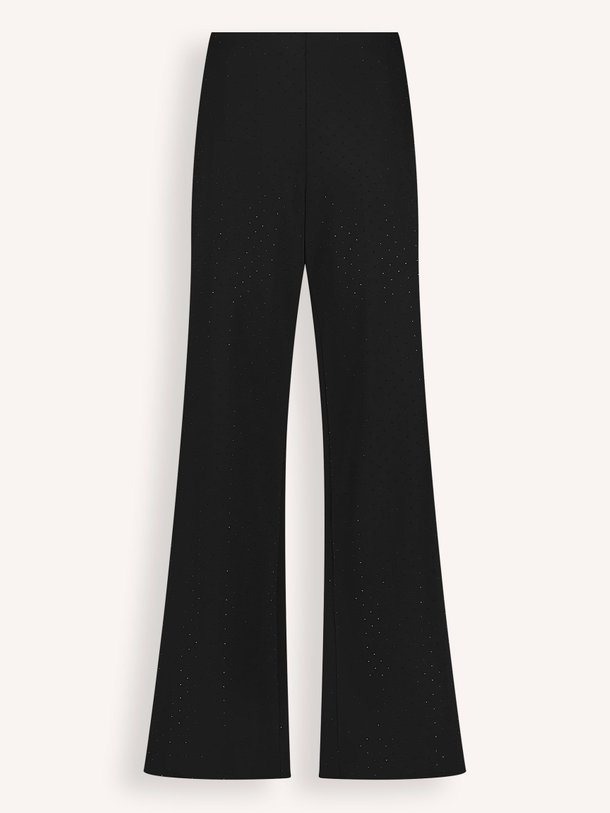 Ontdek de Grace katoenmix broek met strass van By-Bar in de kleur zwart bij Orangebag. Op werkdagen voor 21:45 besteld, morgen in huis.