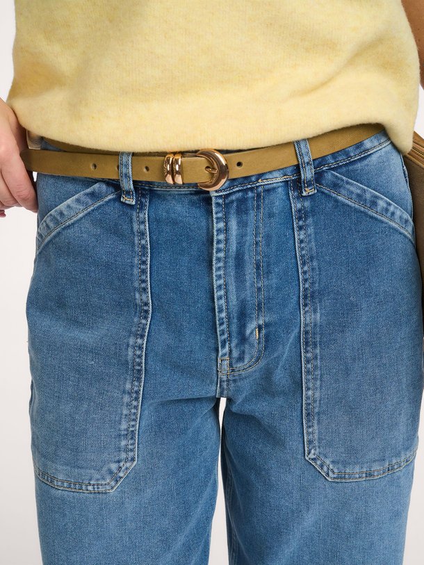 Ontdek de Lederen riem van Yaya in de kleur Kaki bij Orangebag. Op werkdagen voor 21:45 besteld, morgen in huis.