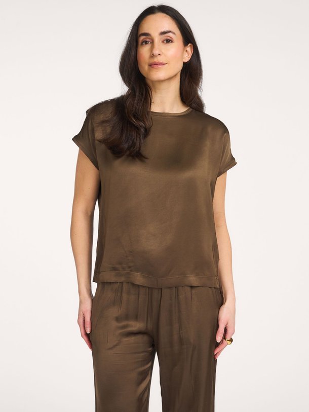 Ontdek de Viscose top van No Man's Land in de kleur Donkerbruin bij Orangebag. Op werkdagen voor 21:45 besteld, morgen in huis.