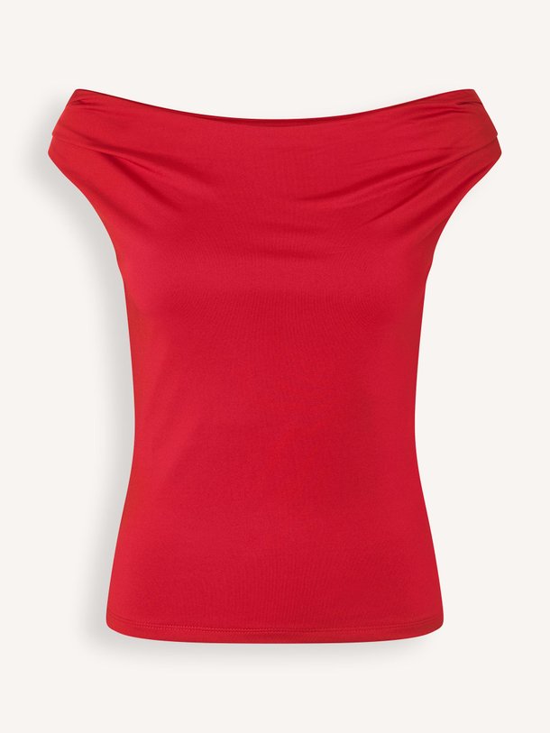 Ontdek de Hima jersey off shoulder top van Modstrom in de kleur Rood bij Orangebag. Op werkdagen voor 21:45 besteld, morgen in huis.
