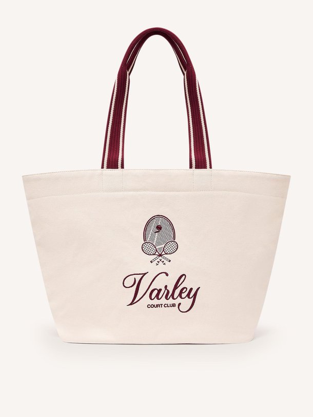 Ontdek de Robinson, katoenen shopper met logo van Varley bij Orangebag. Op werkdagen voor 21:45 besteld, morgen in huis.