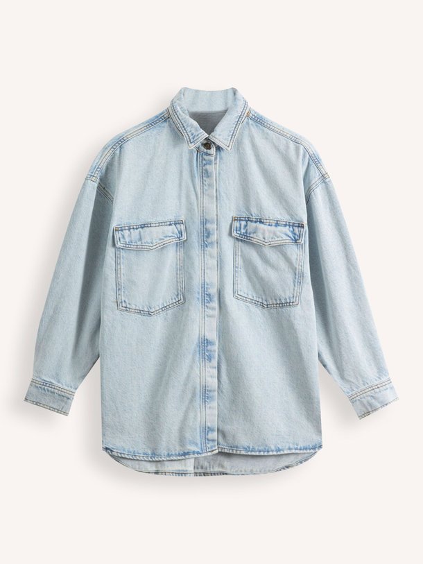 Ontdek de Joybird denim blouse van American Vintage in de kleur lichtblauw bij Orangebag. Op werkdagen voor 21:45 besteld, morgen in huis.