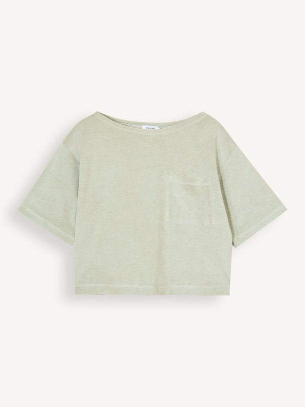 Ontdek de Sweety organic cotton badstof top van Knit-ted in de kleur Groen bij Orangebag. Op werkdagen voor 21:45 besteld, morgen in huis.