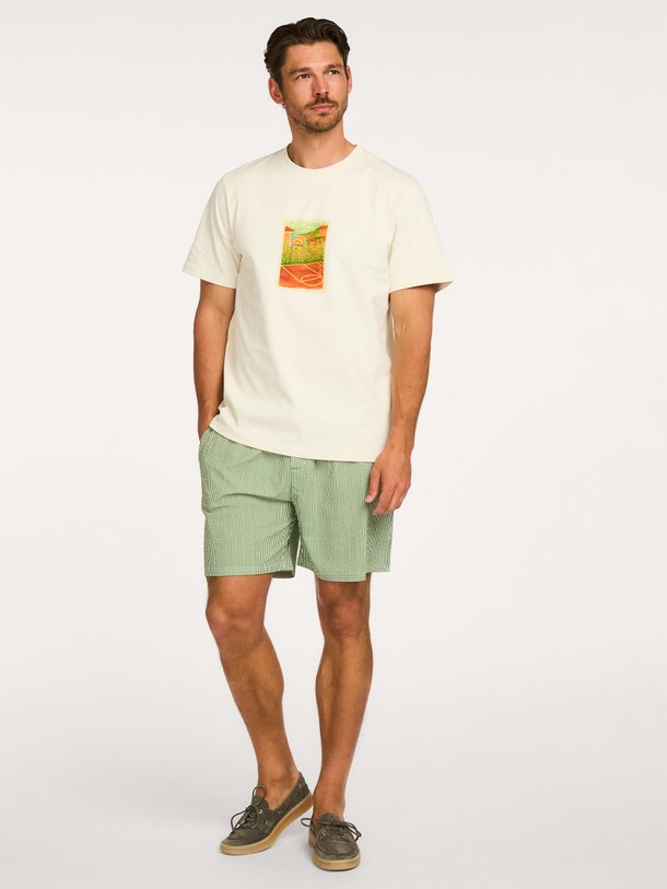 Ontdek de Stripe Seersucker Swim Shorts van Les Deux bij Orangebag. Op werkdagen voor 21:45 besteld, morgen in huis.
