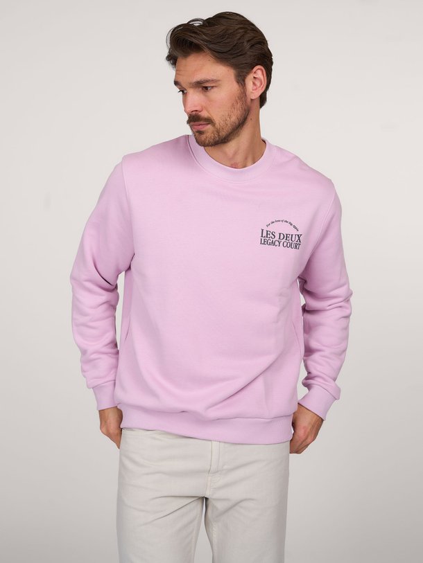 Ontdek de Legacy katoenen logo sweater van Les Deux in de kleur lila bij Orangebag. Op werkdagen voor 21:45 besteld, morgen in huis.