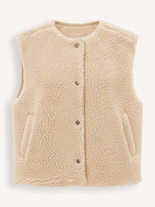 Ontdek de Joelle wolmix reversible gilet van By-Bar in de kleur Zand bij Orangebag. Op werkdagen voor 21:45 besteld, morgen in huis.