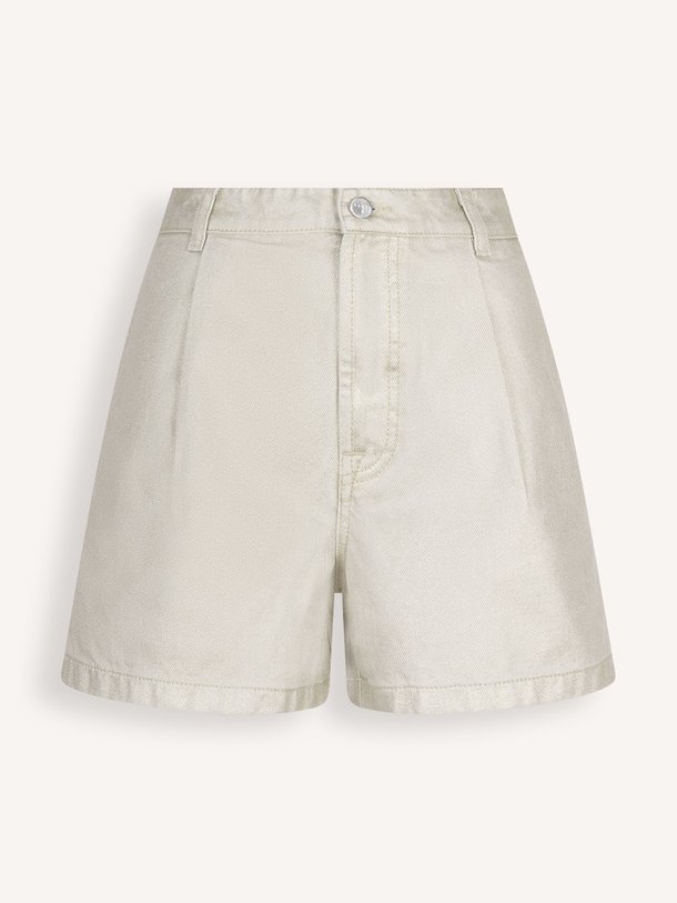 Dante 6 Veralyn - Katoenen Metallic Short - Champagne Ontdek de Veralyn katoenen metallic short van Dante 6 in de kleur champagne bij Orangebag. Op werkdagen voor 21:45 besteld, morgen in huis.