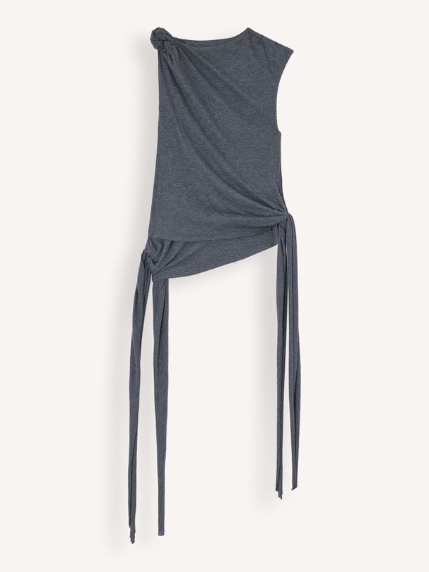 Ontdek de Modal Jersey Draped Knot Detailing Top van Ganni bij Orangebag. Op werkdagen voor 21:45 besteld, morgen in huis.