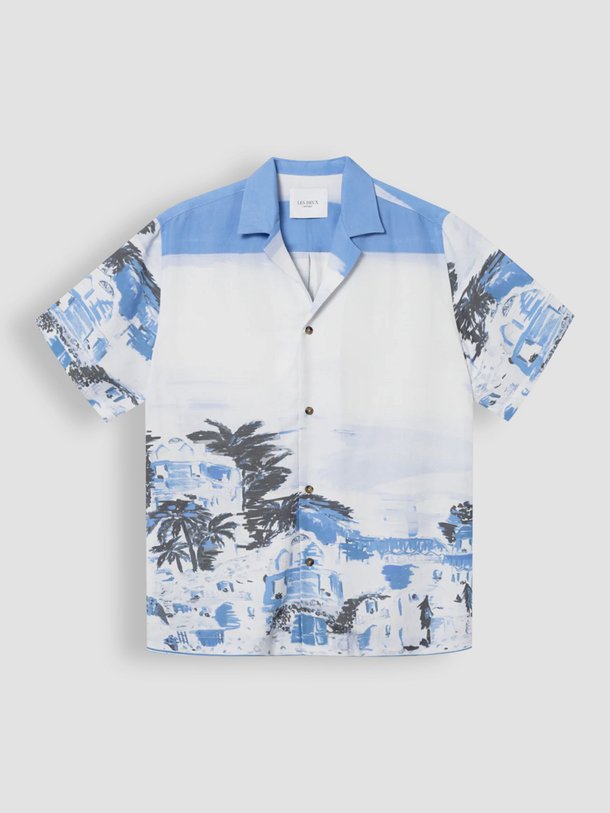 Ontdek de Coastal lyocell overhemd met print van Les Deux in de kleur blauw bij Orangebag. Op werkdagen voor 21:45 besteld, morgen in huis.