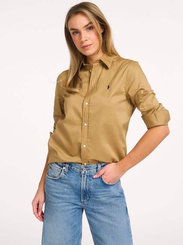 Ontdek de Katoenen blouse van Ralph Lauren in de kleur Camel bij Orangebag. Op werkdagen voor 21:45 besteld, morgen in huis.