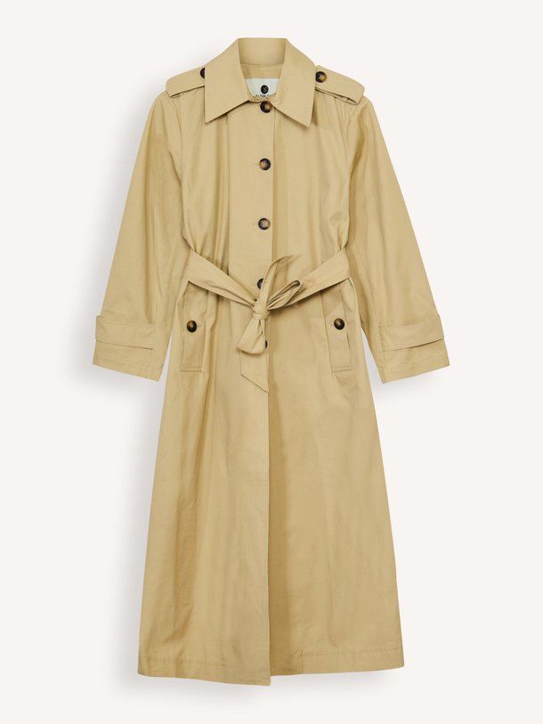 Ontdek de Amber katoenen trenchcoat van Alter Ego in de kleur zand bij Orangebag. Op werkdagen voor 21:45 besteld, morgen in huis.