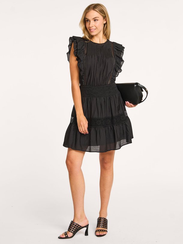 Ontdek de Callum modalmix jurk van Co'Couture in de kleur zwart bij Orangebag. Op werkdagen voor 21:45 besteld, morgen in huis.