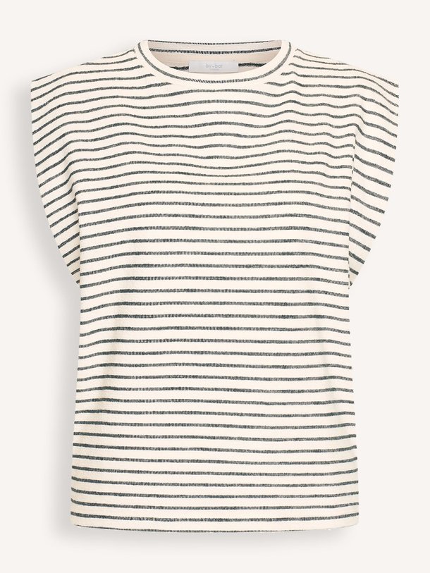 Ontdek de Diede organic cotton gestreepte top van By-Bar in de kleur Zwart bij Orangebag. Op werkdagen voor 21:45 besteld, morgen in huis.