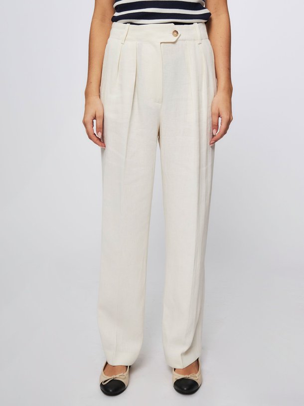 Ontdek de Elevate linnen/viscosemix pantalon van Tommy Hilfiger in de kleur ecru bij Orangebag. Op werkdagen voor 21:45 besteld, morgen in huis.