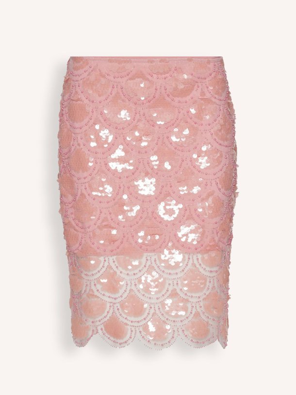Rotate Birger Christensen Geweven Pailletten Rok - Roze Ontdek de Geweven pailletten rok van Rotate Birger Christensen in de kleur roze bij Orangebag. Op werkdagen voor 21:45 besteld, morgen in huis.