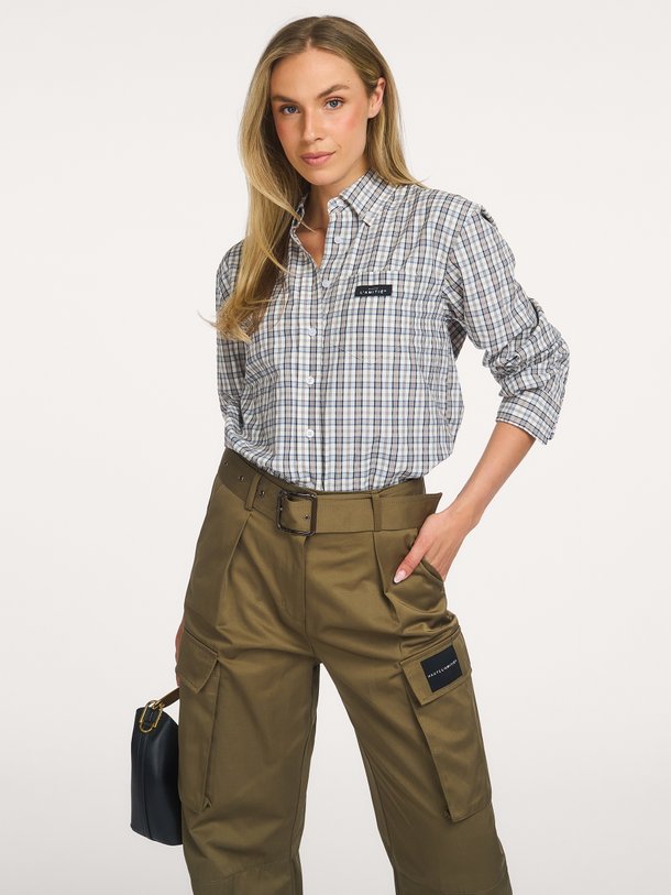 Ontdek de Button Down Mini Check Shirt van Haute L'Amitié bij Orangebag. Op werkdagen voor 21:45 besteld, morgen in huis.