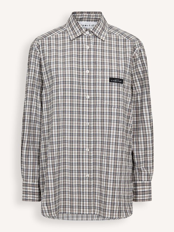 Ontdek de Button Down Mini Check Shirt van Haute L'Amitié bij Orangebag. Op werkdagen voor 21:45 besteld, morgen in huis.