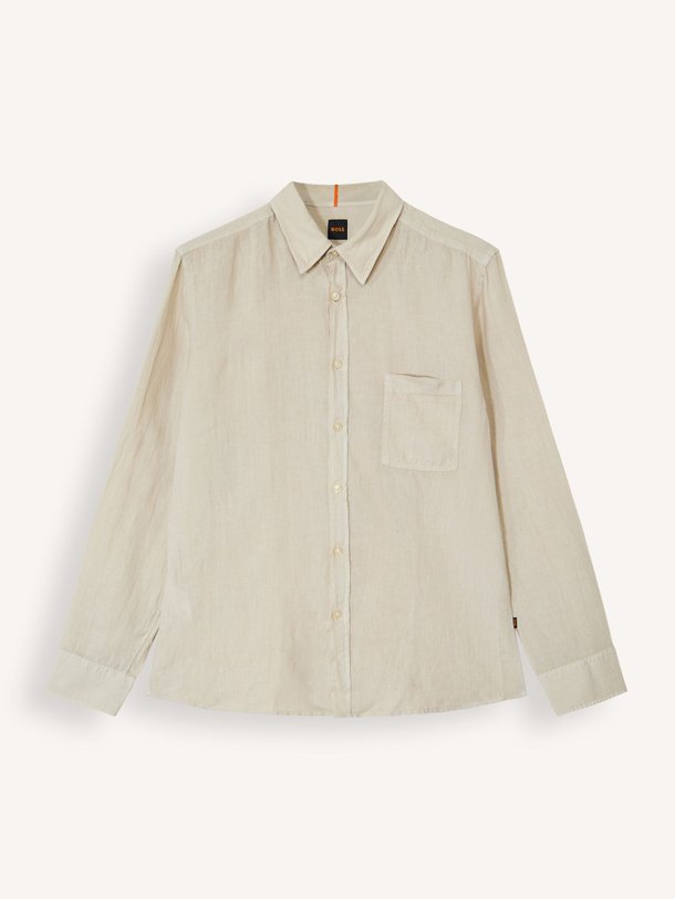 Ontdek de Relegant linnen overhemd van Boss in de kleur beige bij Orangebag. Op werkdagen voor 21:45 besteld, morgen in huis.